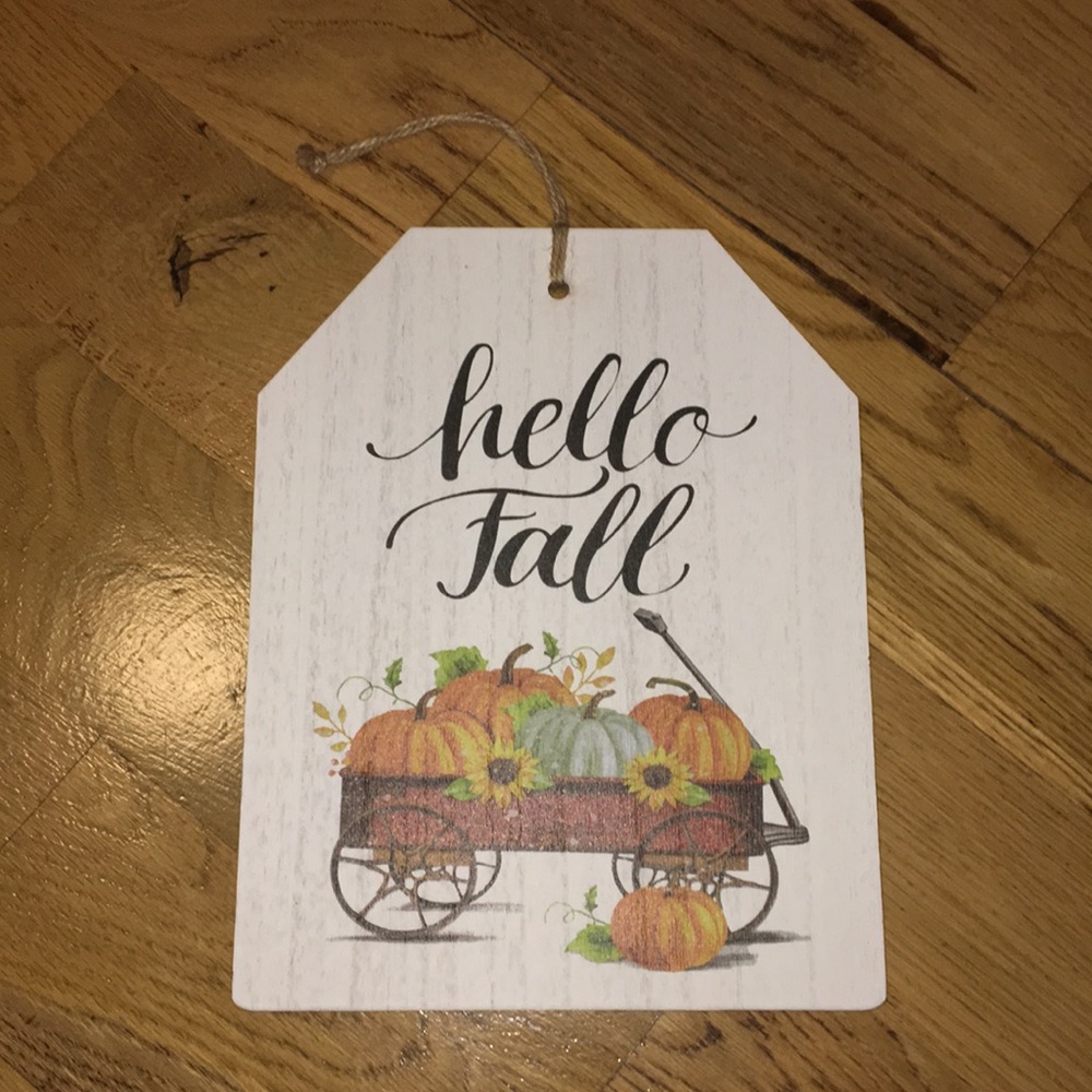 HELLO FALL Sign